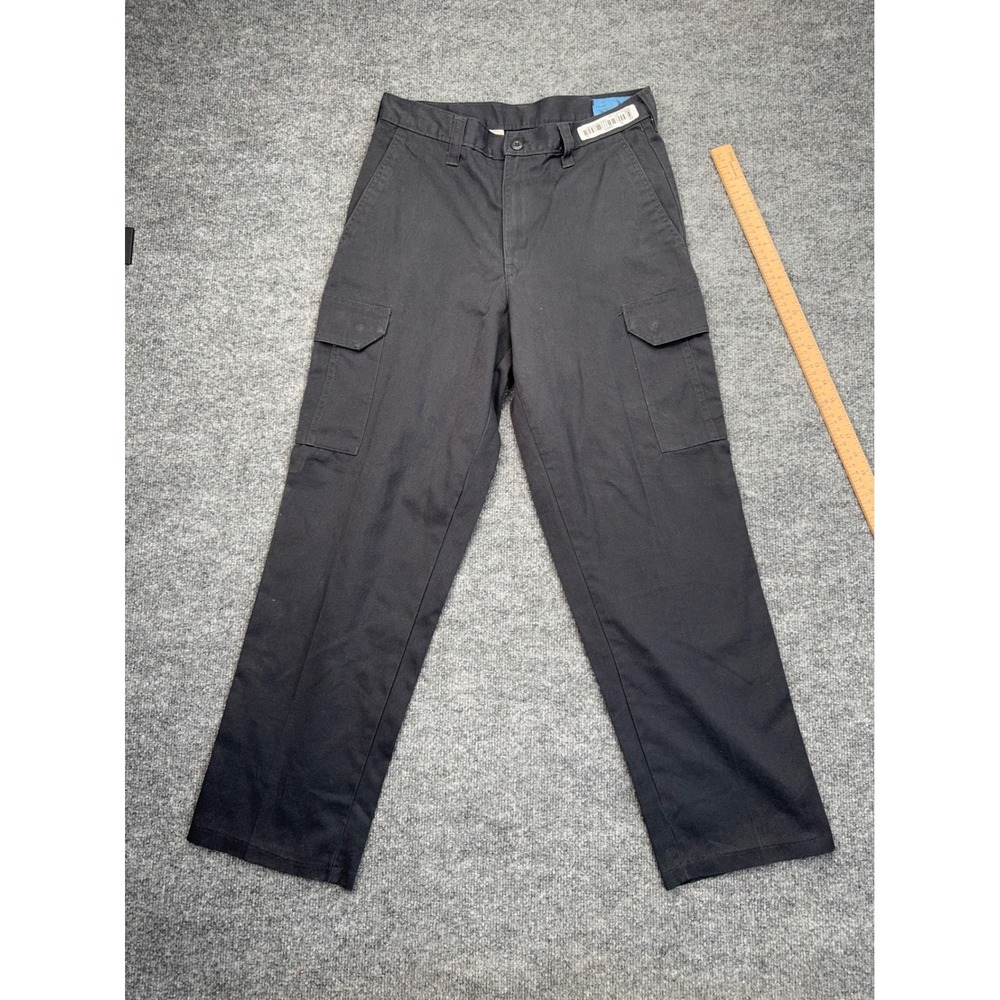 Cintas ComfortFlex Mens Black Cargo Work Pants Utility Trousers 30x32 270-33